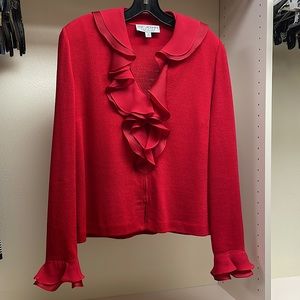 St. John Evening Red Sweater